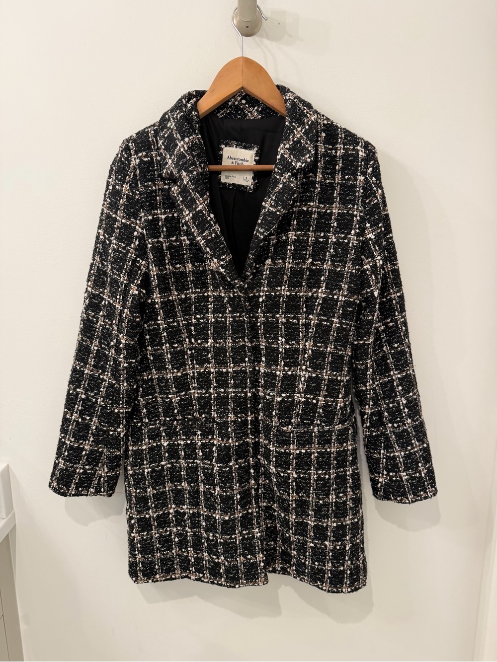 NWOT Abercrombie and Fitch Tweed Blazer Mini Dress Size S